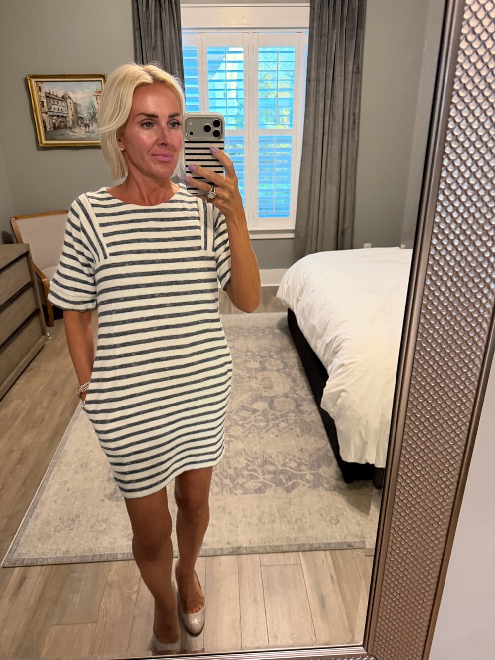 Banana Republic Terry Stripe dress